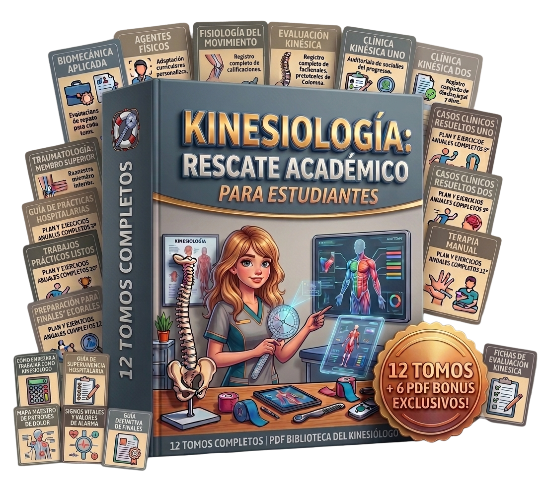 Pack Kinesiología: Rescate Académico (12 Tomos + 6 Bonus)